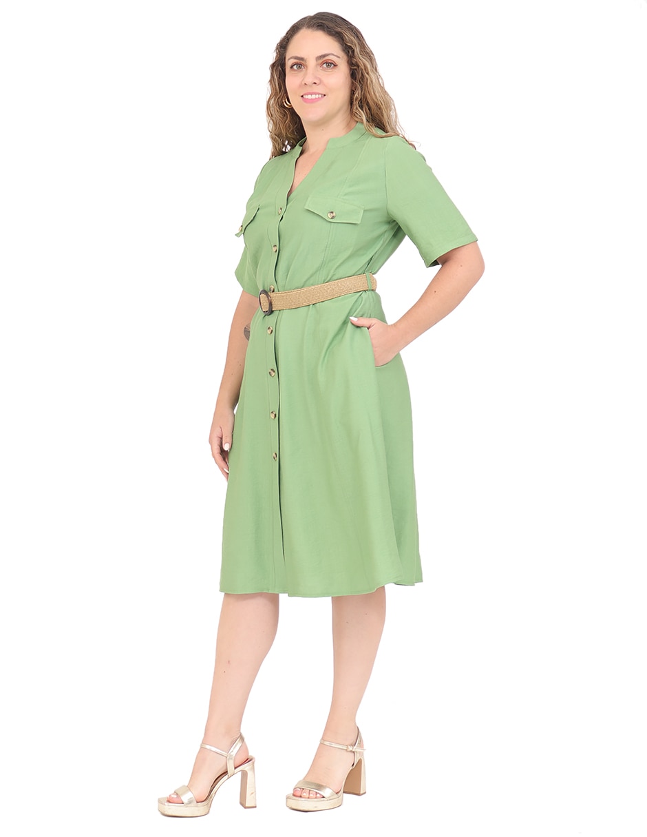 Vestido a la rodilla formal para mujer 6