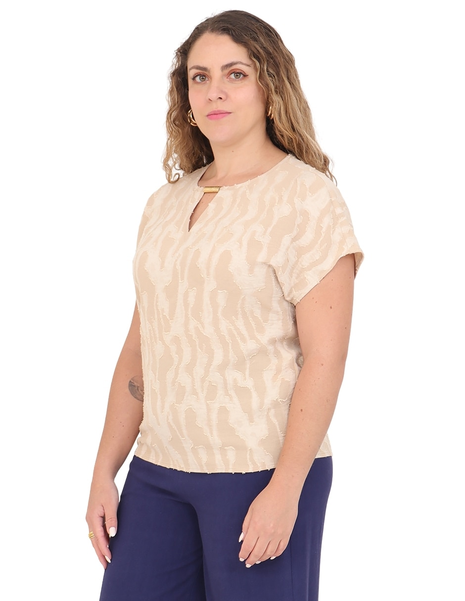 Blusa manga corta para mujer 3