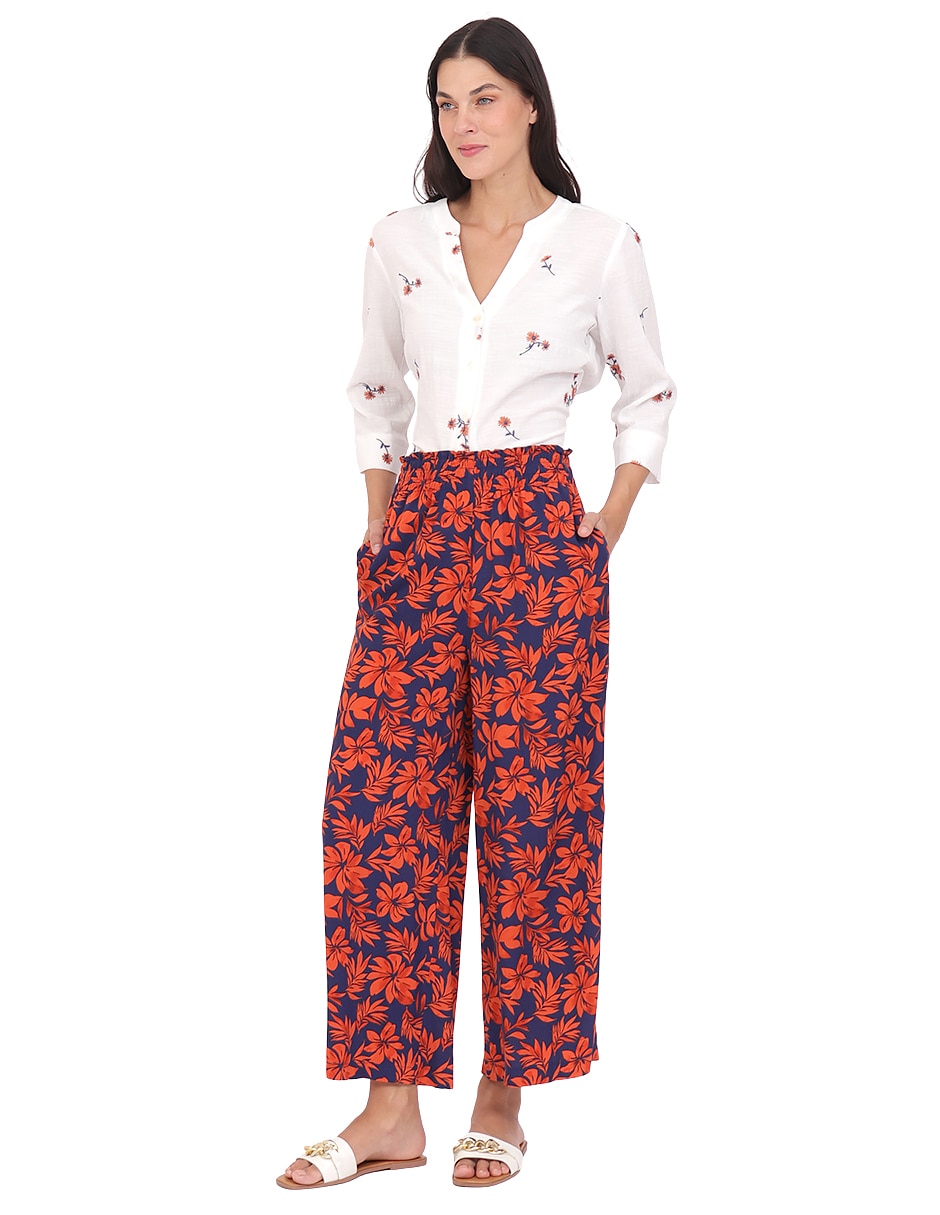 Pantalón relaxed amplio para mujer 5