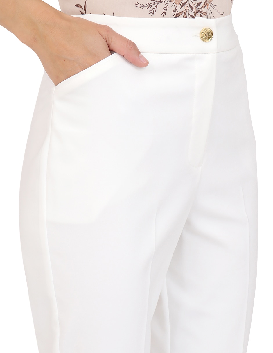 Pantalón regular slim para mujer 4