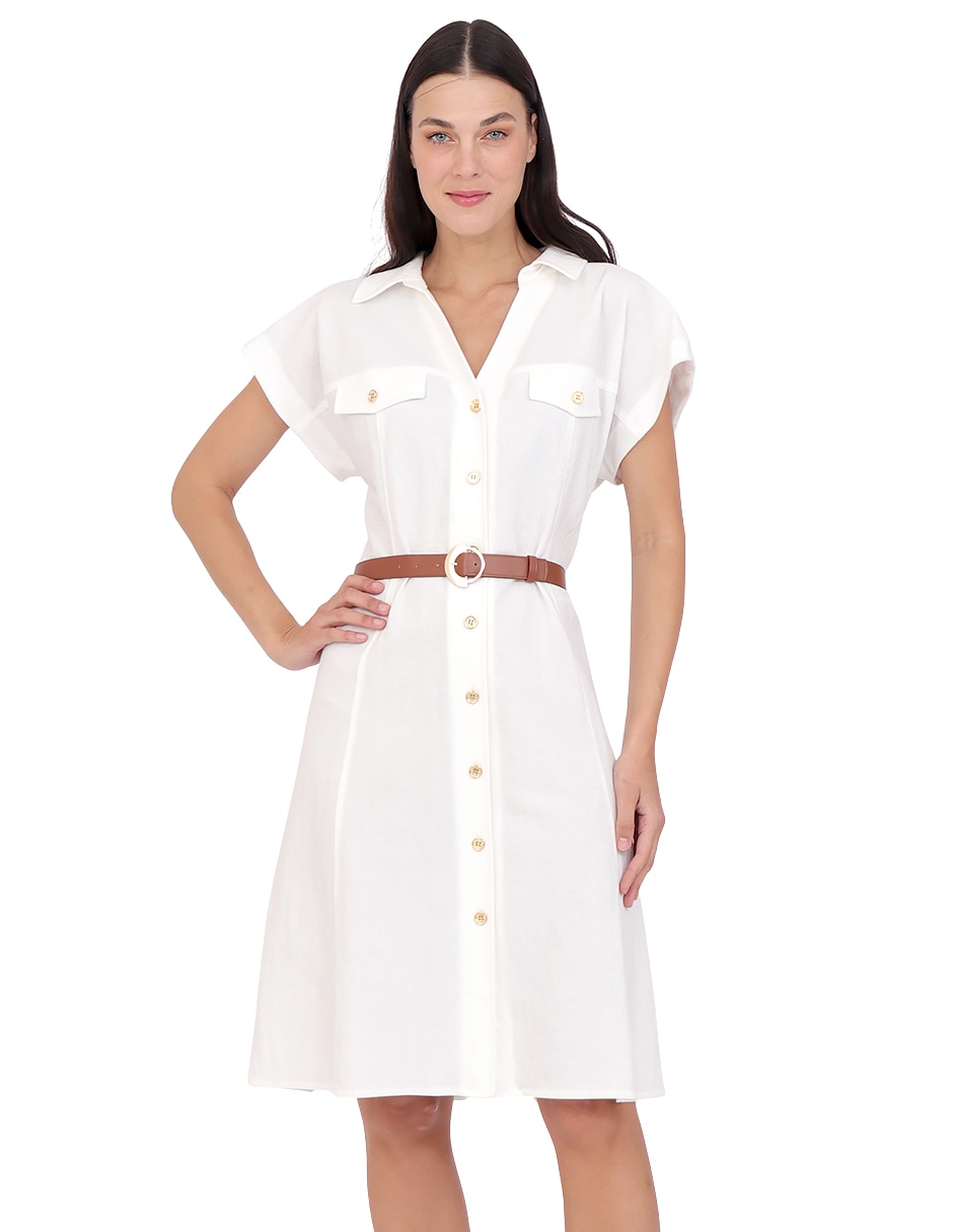 Vestido a la rodilla casual para mujer
