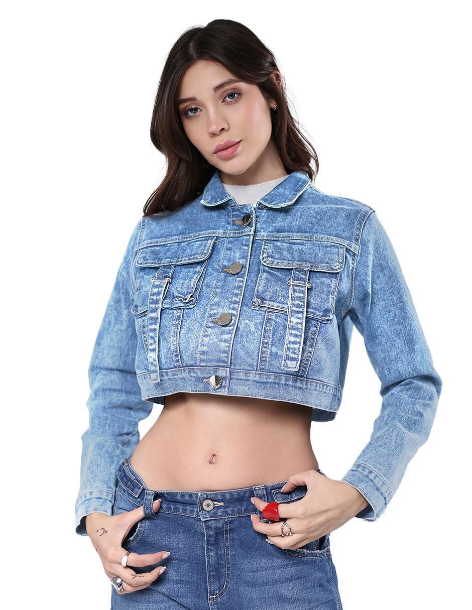 Chamarra denim para mujer