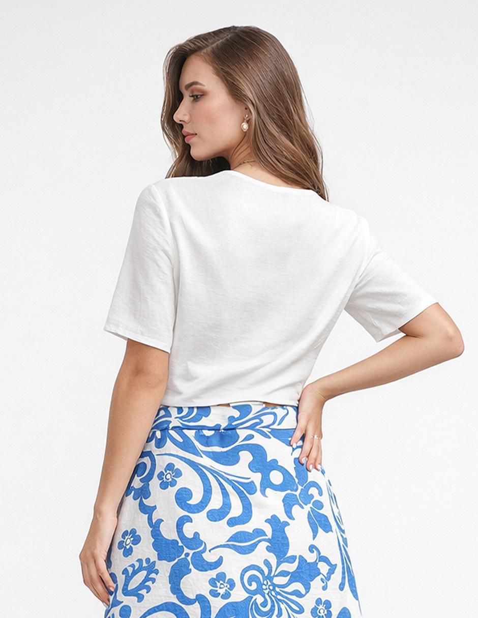 Blusa manga corta para mujer 5