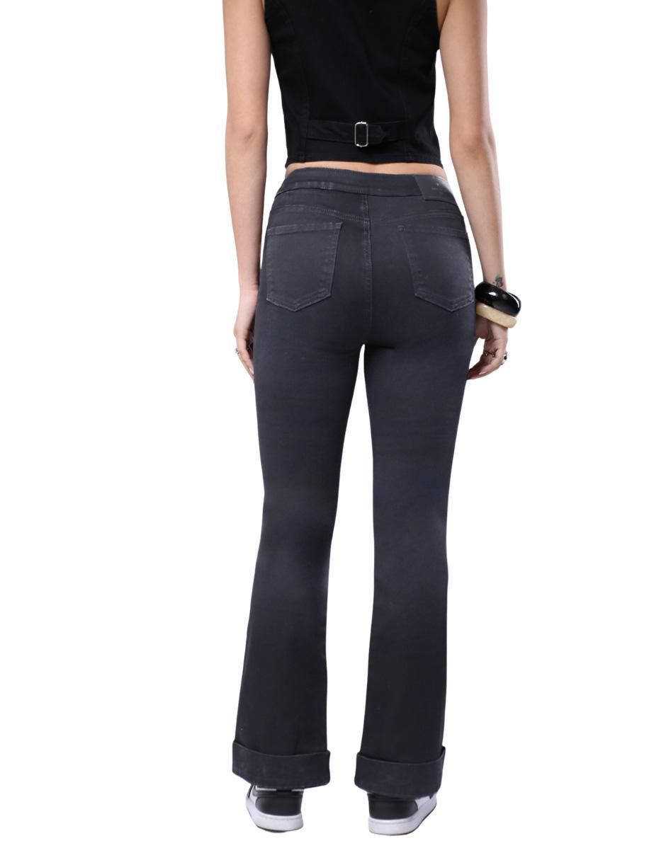 Jeans boot media cintura para mujer 2