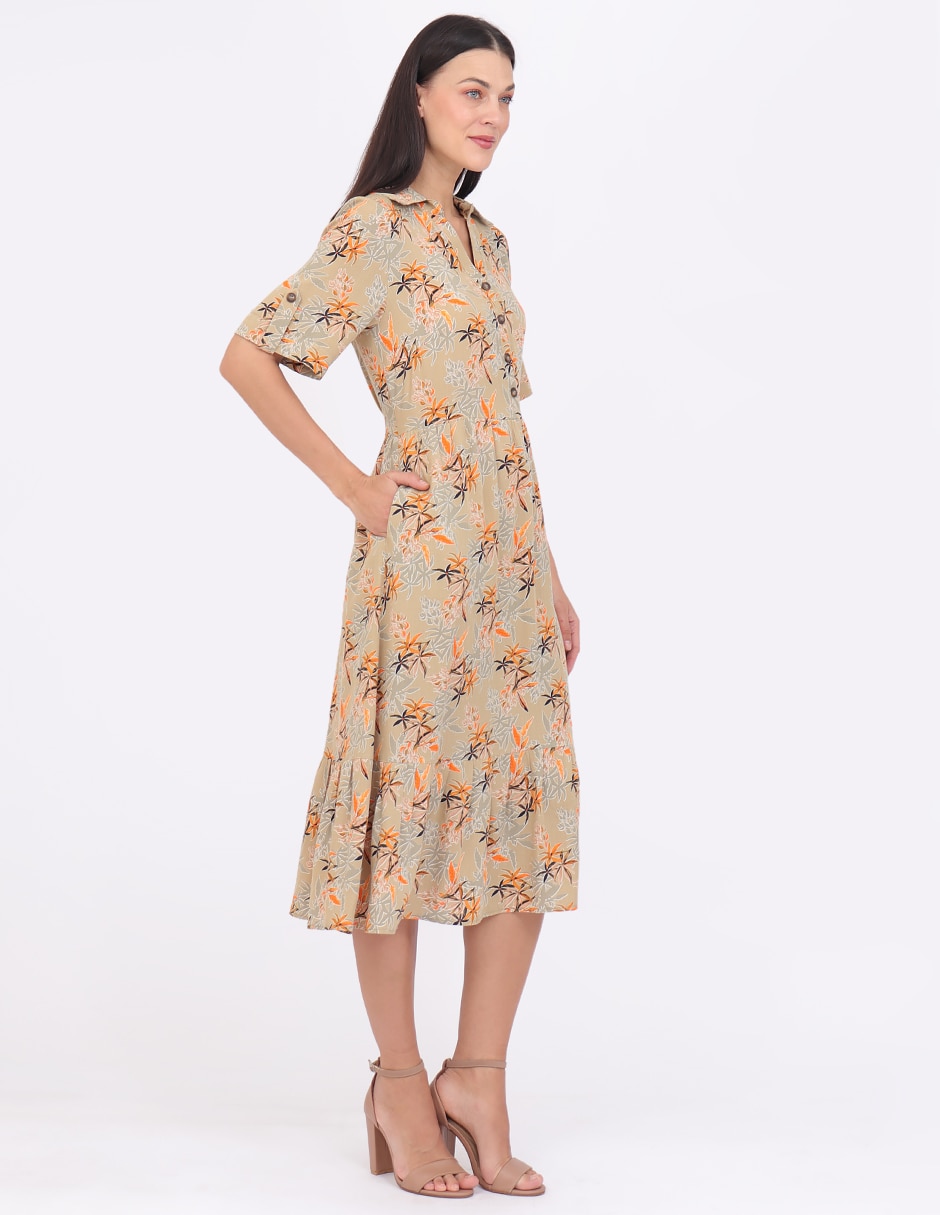 Vestido midi casual Grupo Estoril para mujer 3
