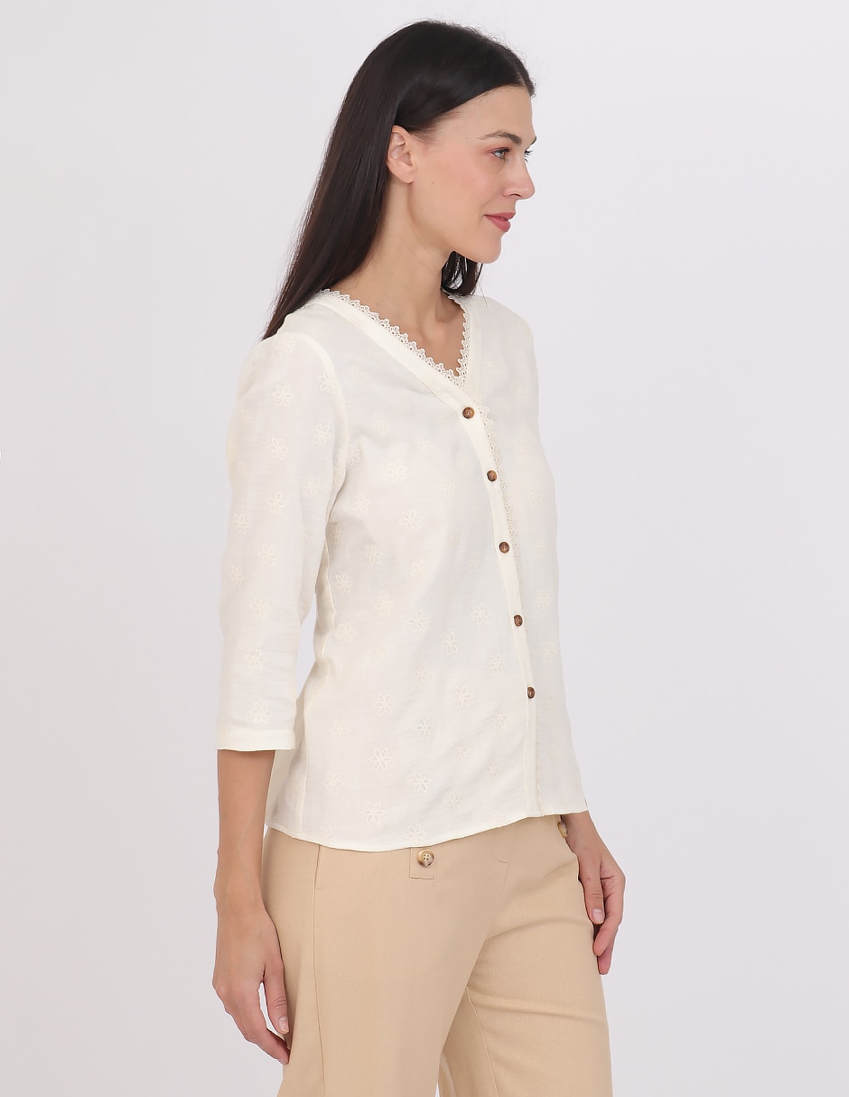 Blusa Grupo Estoril manga 3/4 para mujer 3
