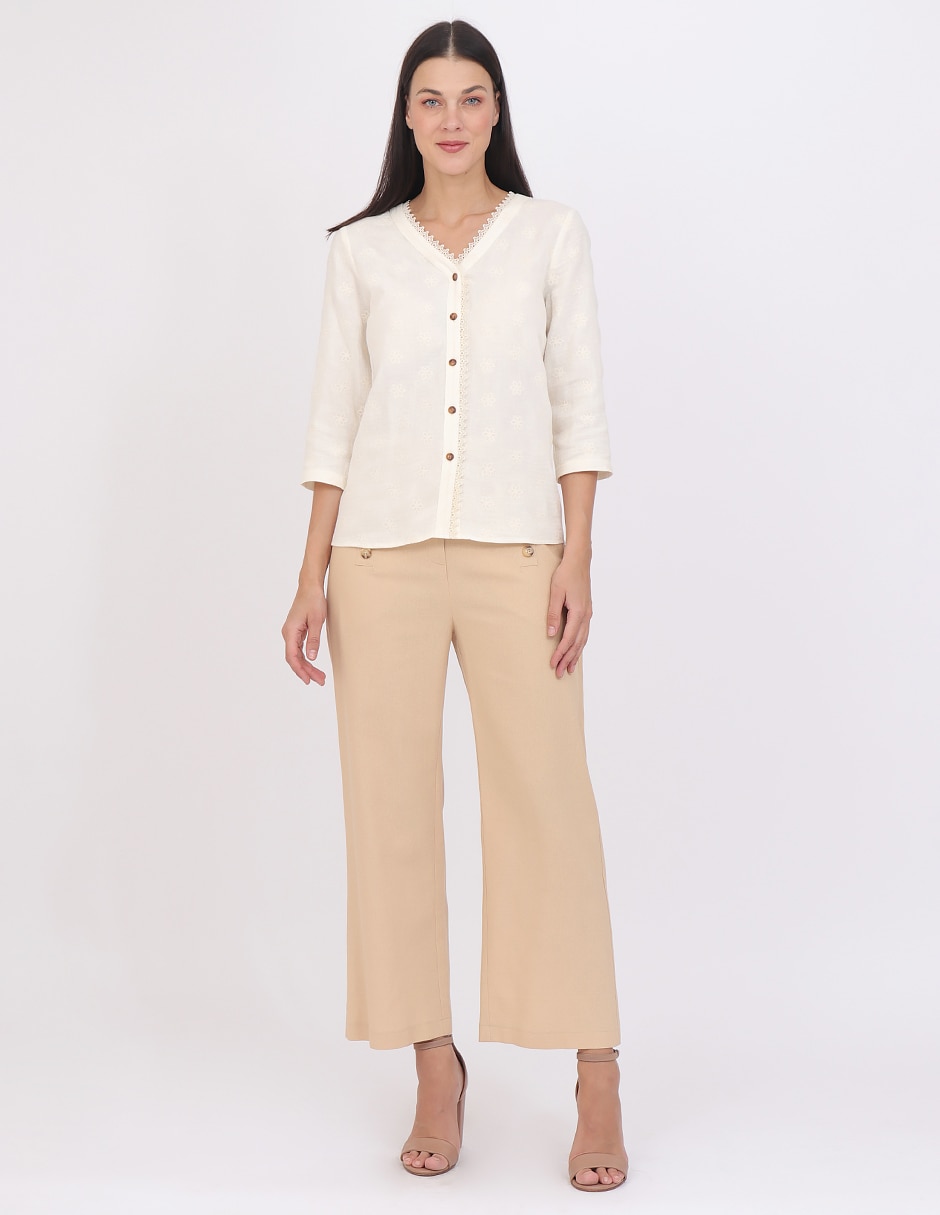 Blusa Grupo Estoril manga 3/4 para mujer 6