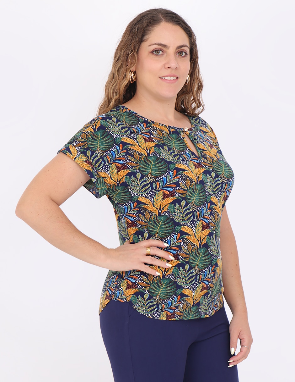 Blusa manga corta para mujer 3