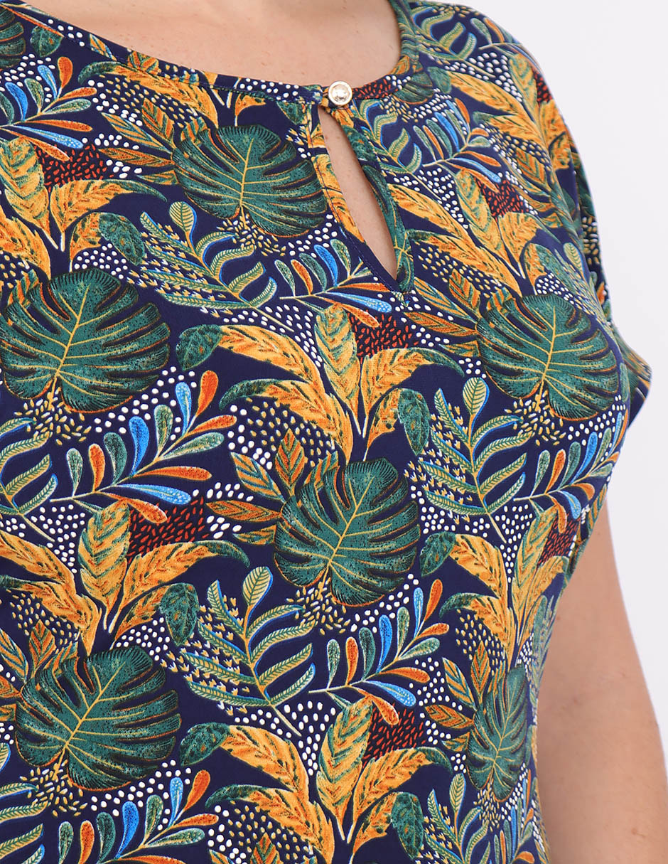Blusa manga corta para mujer 4