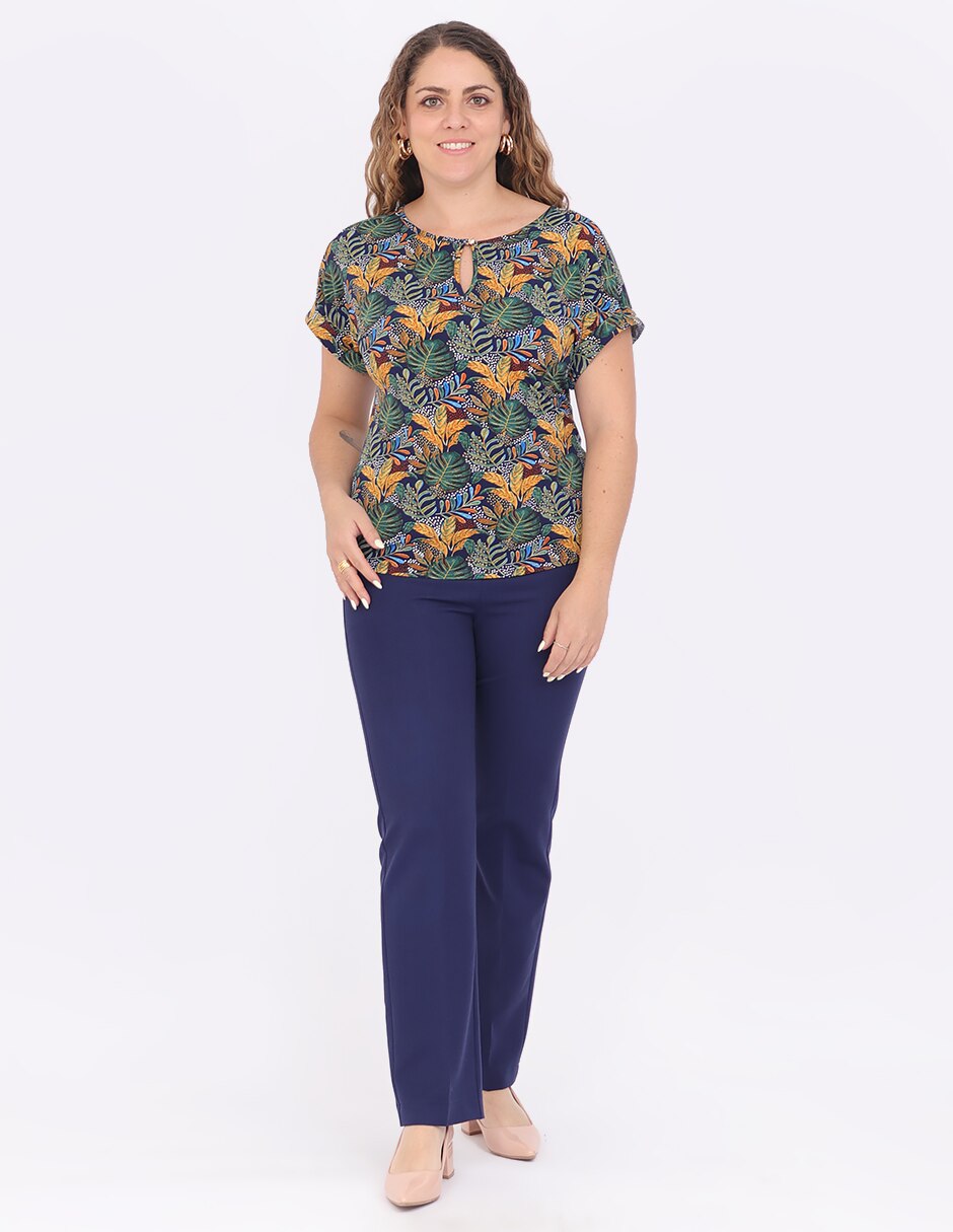 Blusa manga corta para mujer 6