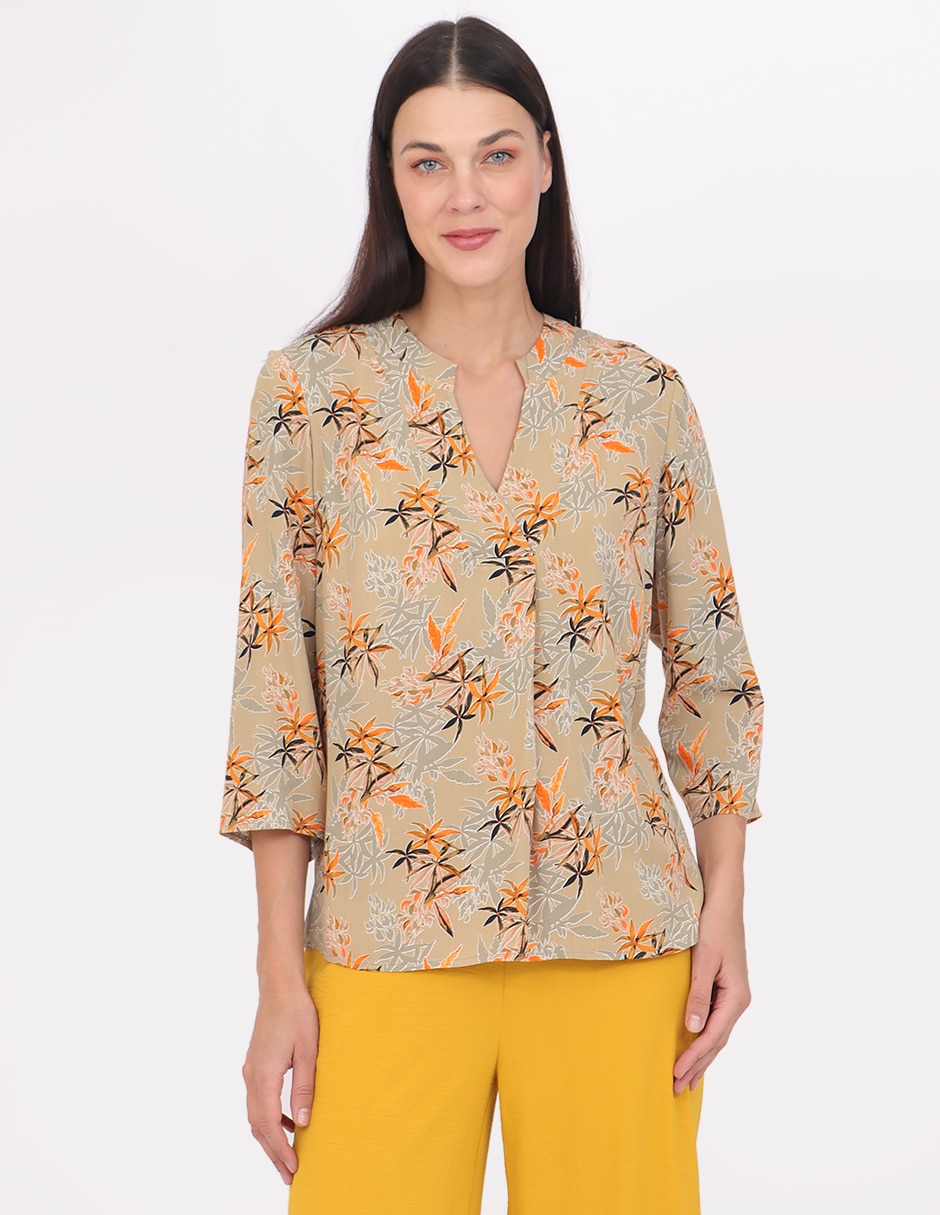 Blusa Grupo Estoril manga 3/4 para mujer