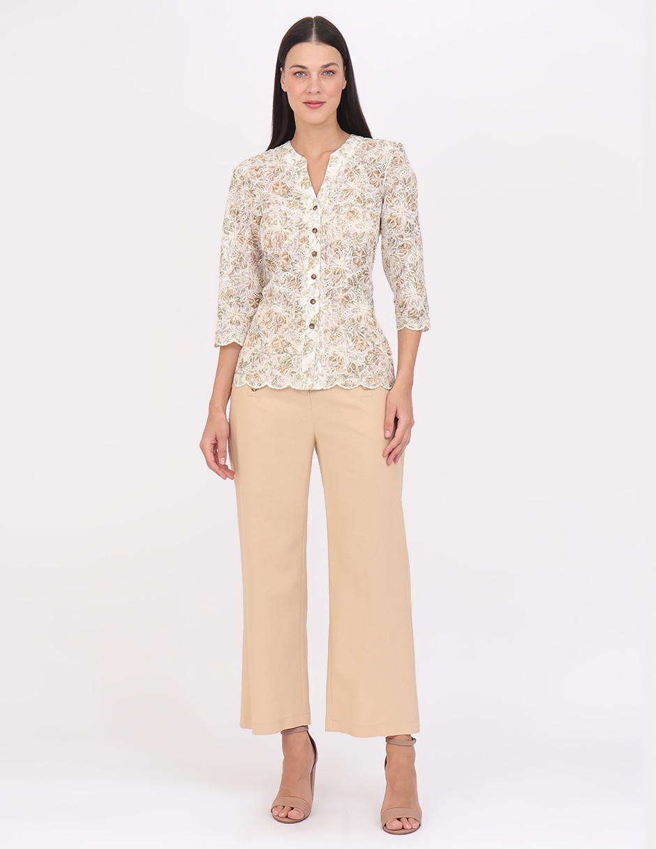 Blusa manga 3/4 para mujer 5