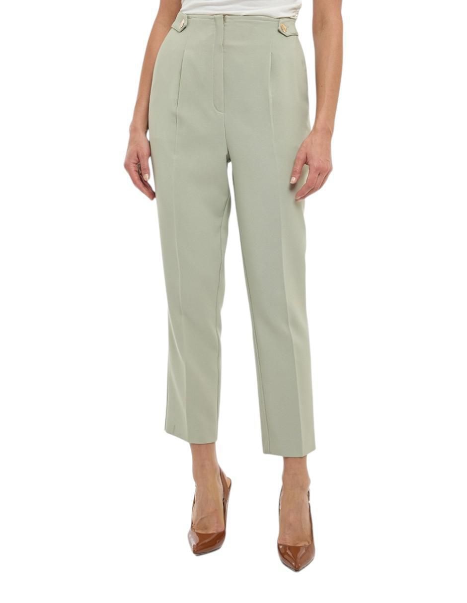 Pantalón capri recto para mujer