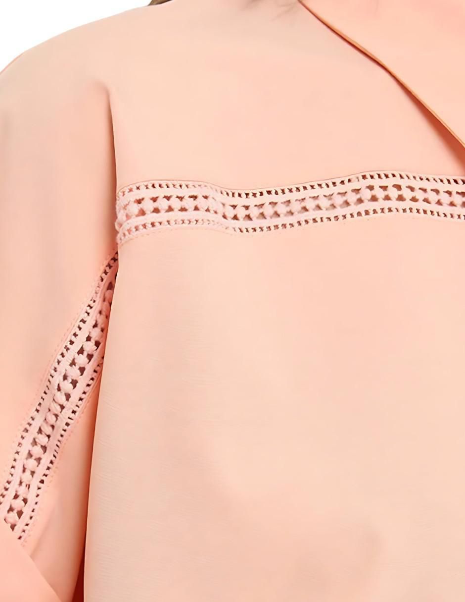 Blusa camisera manga corta para mujer 4