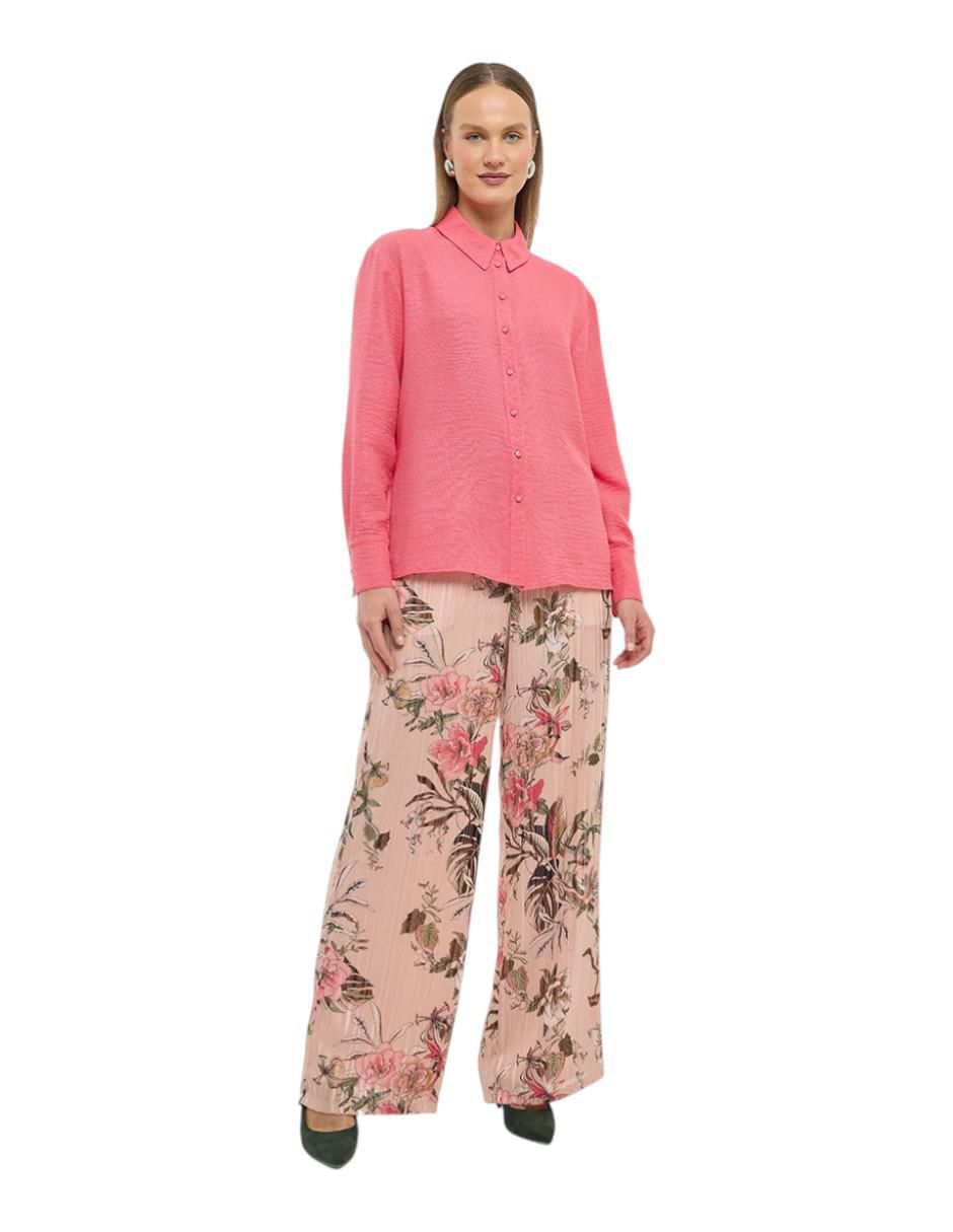 Blusa camisera manga larga para mujer 3