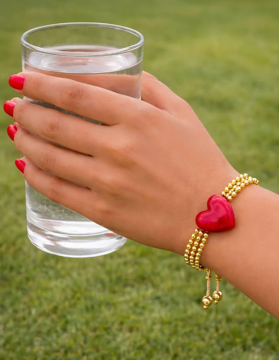 Pulsera yoiko "de" aleación metálica "con" sin gema 18 k passion "acabado"
