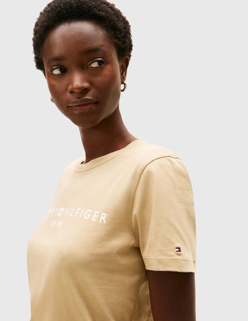 Playera manga corta cuello redondo para mujer 3