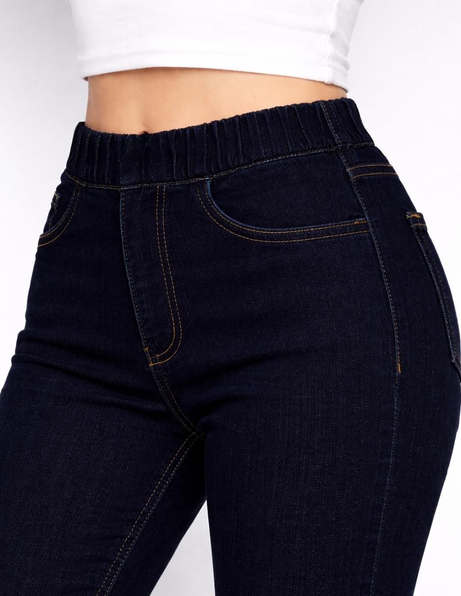 Jeans campana cintura alta 25340-D para mujer 3