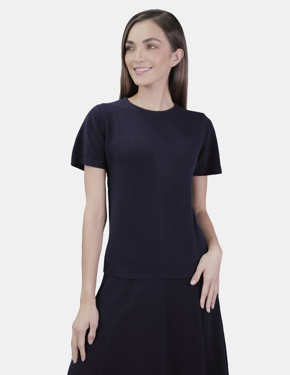 Blusa manga corta para mujer