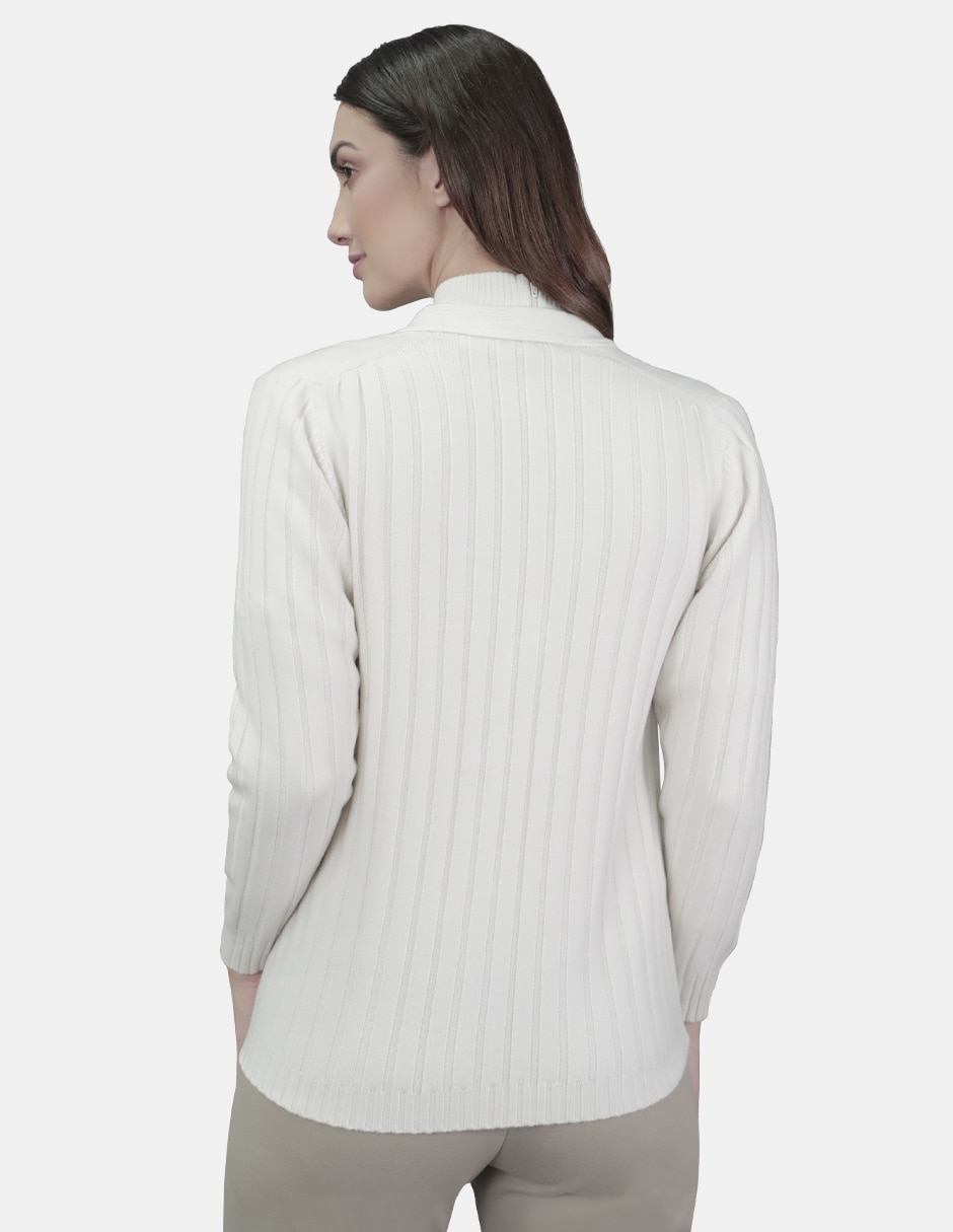 Suéter cuello v para mujer 2