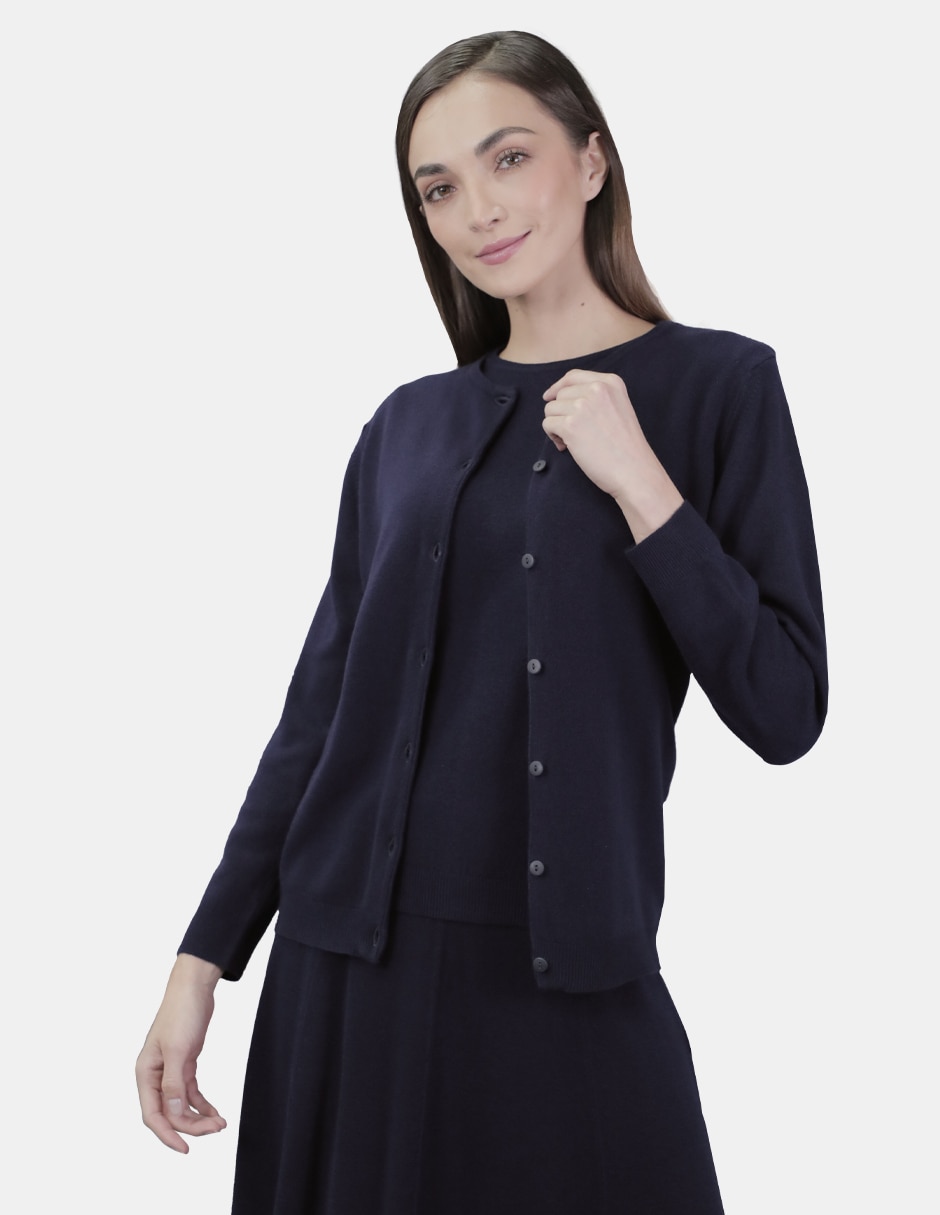 Suéter cuello redondo para mujer