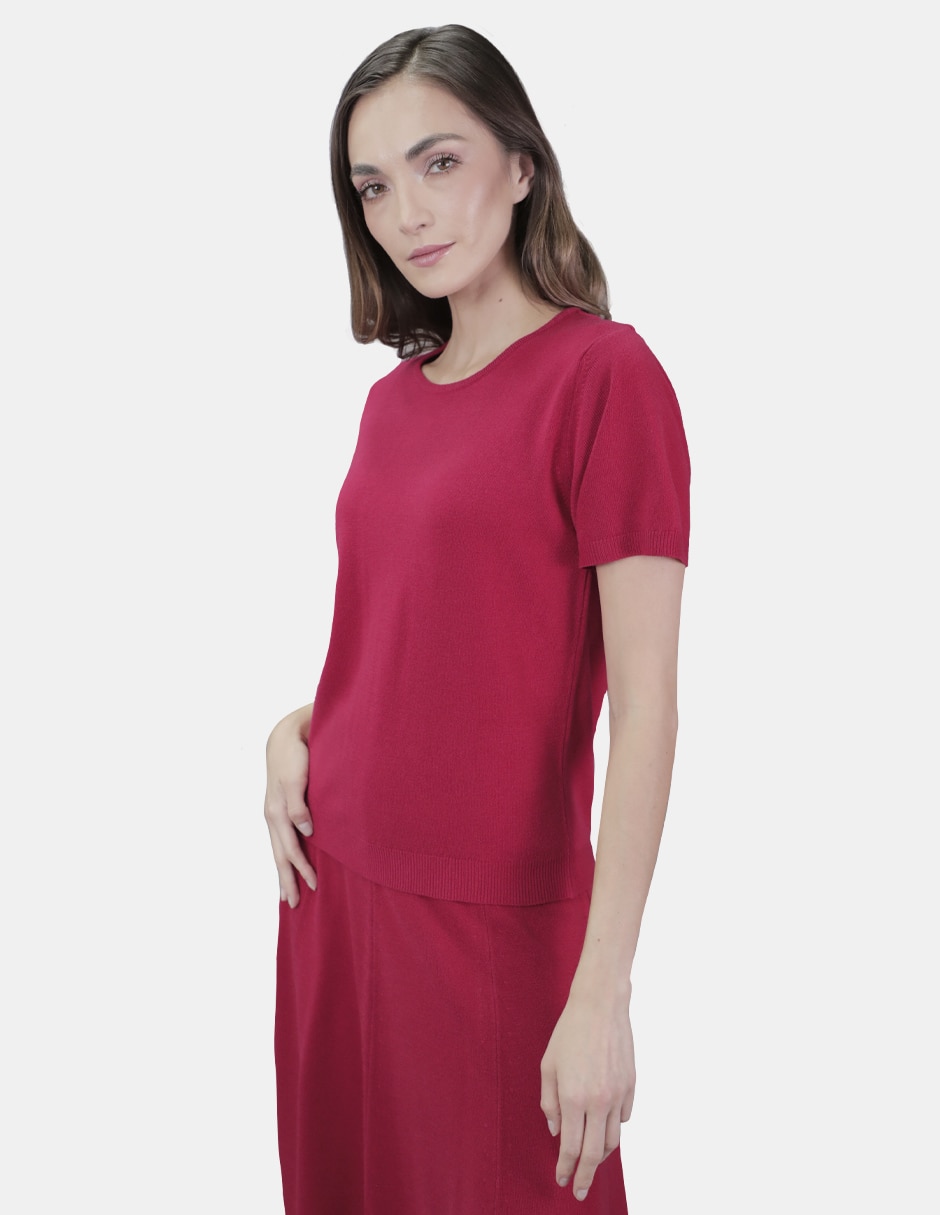Blusa manga corta para mujer 4
