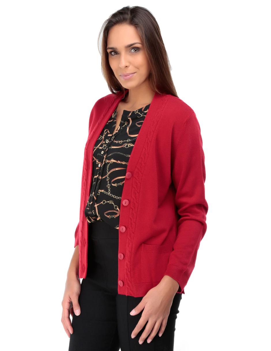 Suéter cuello v para mujer 2