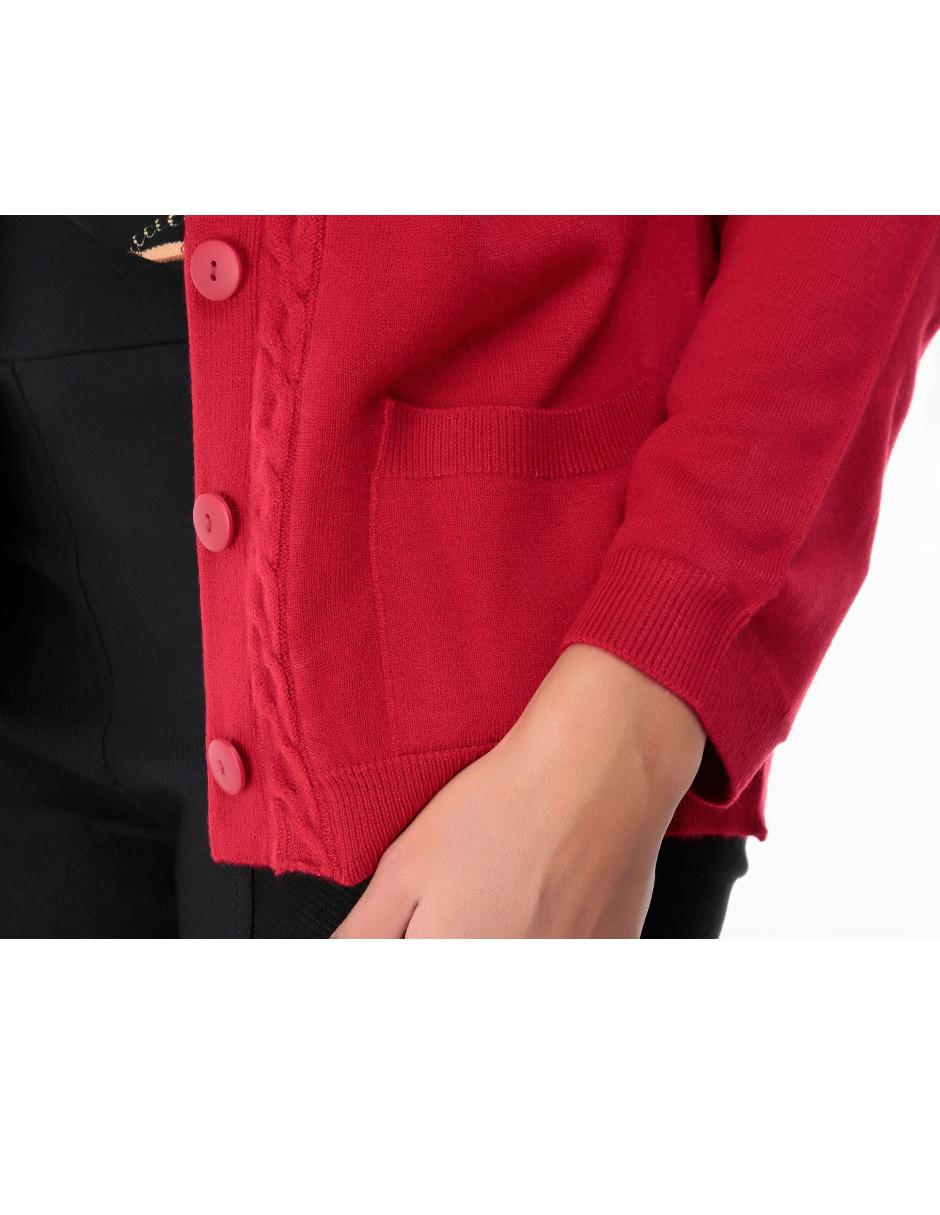 Suéter cuello v para mujer 4